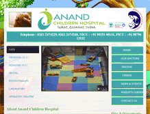 Tablet Screenshot of anandchildrenhospital.com